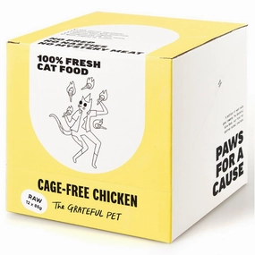 The Grateful Pet Raw Cage-Free Chicken Frozen Cat Food 1.02kg cat snacks catnip treats healthy cat food cat reward treats low calorie cat food
