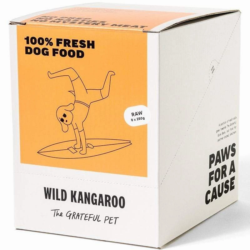 The Grateful Pet Raw Wild Kangaroo Frozen Dog Food 2kg dog sweater dog tuxedo dog dress holiday dog outfit dog birthday shirt