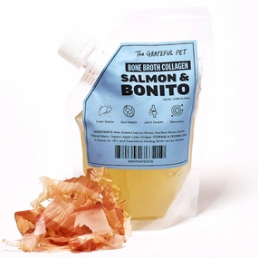 The Grateful Pet Salmon Bonito Frozen Bone Broth Collagen 240ml dog sweater dog tuxedo dog dress holiday dog outfit dog birthday shirt