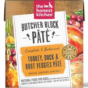The Honest Kitchen Butcher Block Pate Turkey, Duck & Root Veggies Grain-Free Dog Food 10.5oz dog sweater dog tuxedo dog dress holiday dog outfit dog birthday shirt