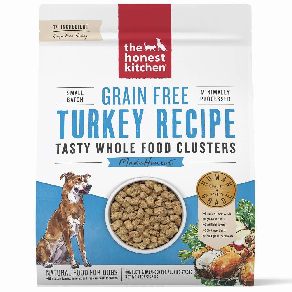 The Honest Kitchen Whole Food Clusters Turkey Grain-Free Dry Dog Food 5lb dog sweater dog tuxedo dog dress holiday dog outfit dog birthday shirt