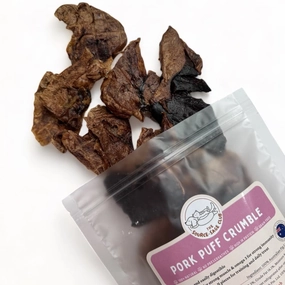 The Source-Sage Club Pork Bites Puff Crumble Grain-Free Cat & Dog Treats 100g cat snacks catnip treats healthy cat food cat reward treats low calorie cat food
