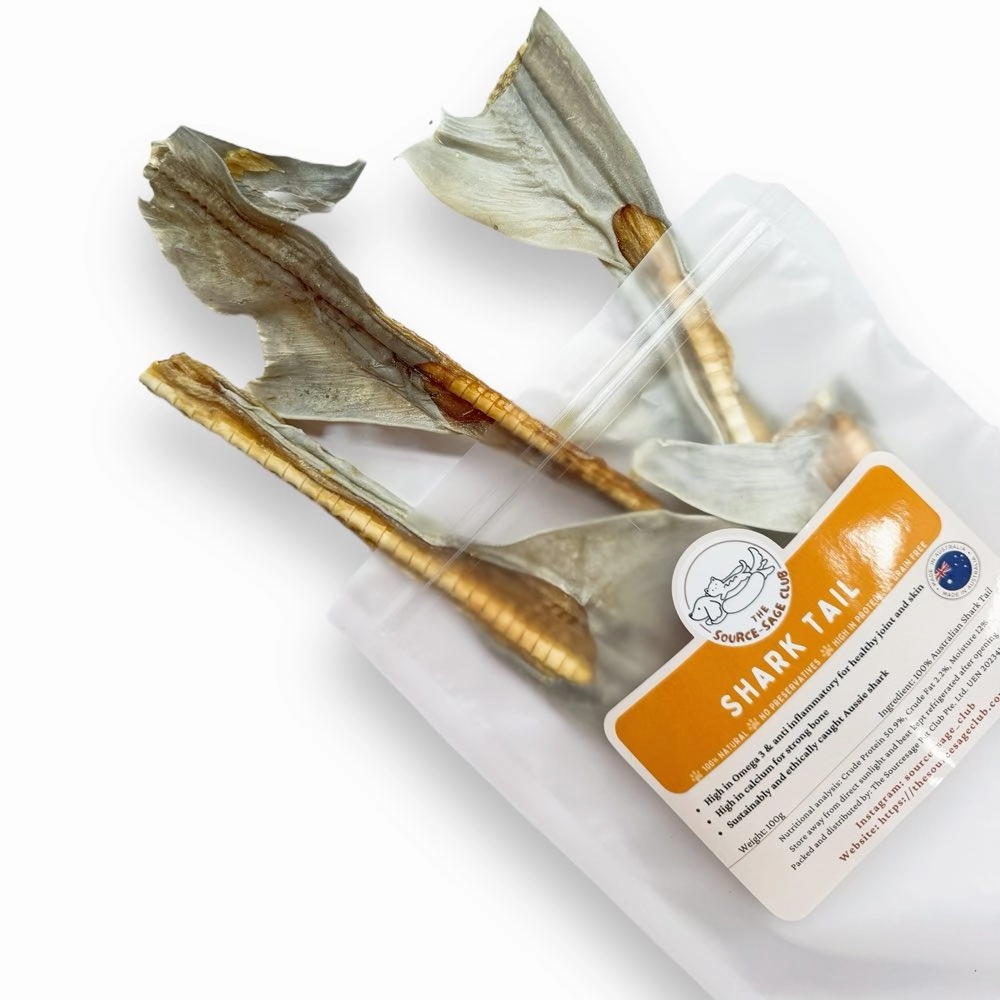 The Source-Sage Club Shark Tail (Half) Grain-Free Dog Chews 100g dog sweater dog tuxedo dog dress holiday dog outfit dog birthday shirt