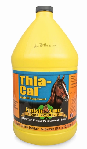 Thia-Cal Liquid B1 for Horses, Gallon poultry remedies poultry supplement goat vitamins sheep probiotics animal health boost