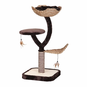 Three Level Cat Tower cat climbing tree cat hammock cat steps cat grooming kit cat safety gate