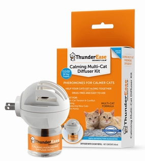 ThunderEase Multi-Cat Calming Diffuser Kit cat scratchers cat towers cat window perch cat heating pad cat calming spray