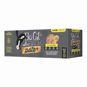 Tiki Cat After Dark Pate  Variety Pack, 5.5 oz Cans, 8 ct cat climbing tree cat hammock cat steps cat grooming kit cat safety gate