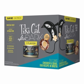Tiki Cat After Dark Wet Cat Food, Chicken & Quail Egg Multi Pack cat scratchers cat towers cat window perch cat heating pad cat calming spray