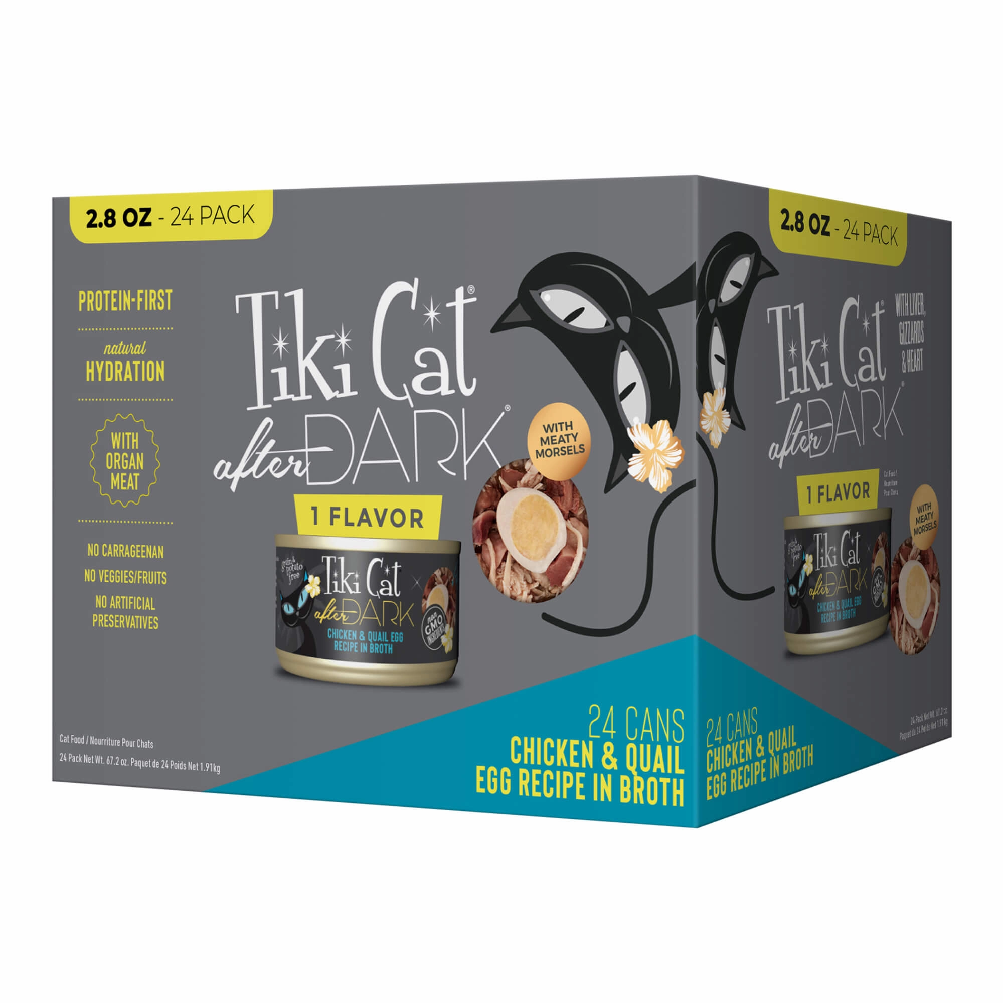 Tiki Cat After Dark Wet Cat Food, Chicken & Quail Egg Multi Pack cat scratchers cat towers cat window perch cat heating pad cat calming spray