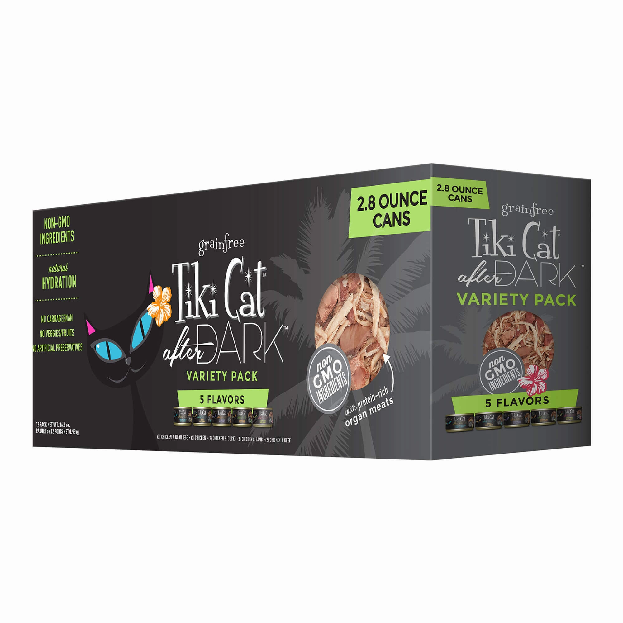 Tiki Cat After Dark Wet Cat Food, Variety Pack cat scratchers cat towers cat window perch cat heating pad cat calming spray