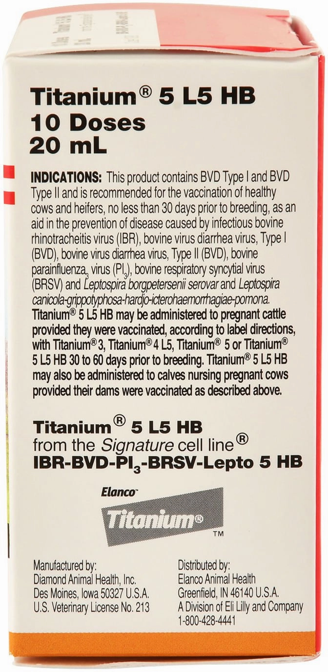 Titanium 5 L5 HB Cattle Vaccine
