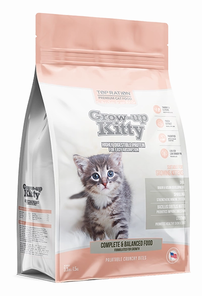 Top Ration Grow-Up Kitty Kitten Dry Cat Food cat snacks catnip treats healthy cat food cat reward treats low calorie cat food