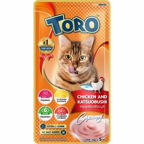 Toro Chicken With Katsuobushi Puree Cat Treats 75g premium cat food dental cat treats cat chicken treats tuna cat food cat fish treats