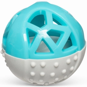 Totally Pooched Catch'n Squeak Rubber Ball Dog Toy (Teal) dog bones rawhide chew sticks dog jerky bacon bone