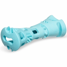 Totally Pooched Chew'n Stuff Foam Rubber Roll Dog Toy (Teal) dog carrier dog bag pet backpack dog car seat carrier soft dog crate