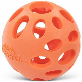 Totally Pooched Huff'n Puff Rubber Ball Dog Toy (Orange) dog carrier dog bag pet backpack dog car seat carrier soft dog crate