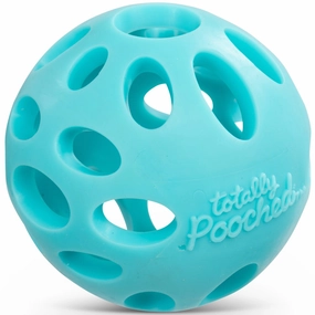 Totally Pooched Huff'n Puff Rubber Ball Dog Toy (Teal) dog travel bowl foldable dog bowl dog water dispenser automatic dog feeder raised dog bowl