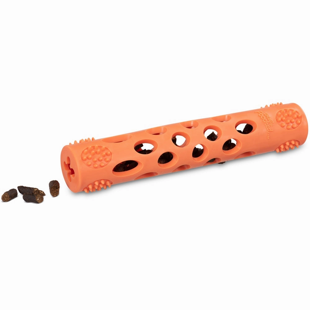Totally Pooched Huff'n Puff Rubber Stick Dog Toy (Green)