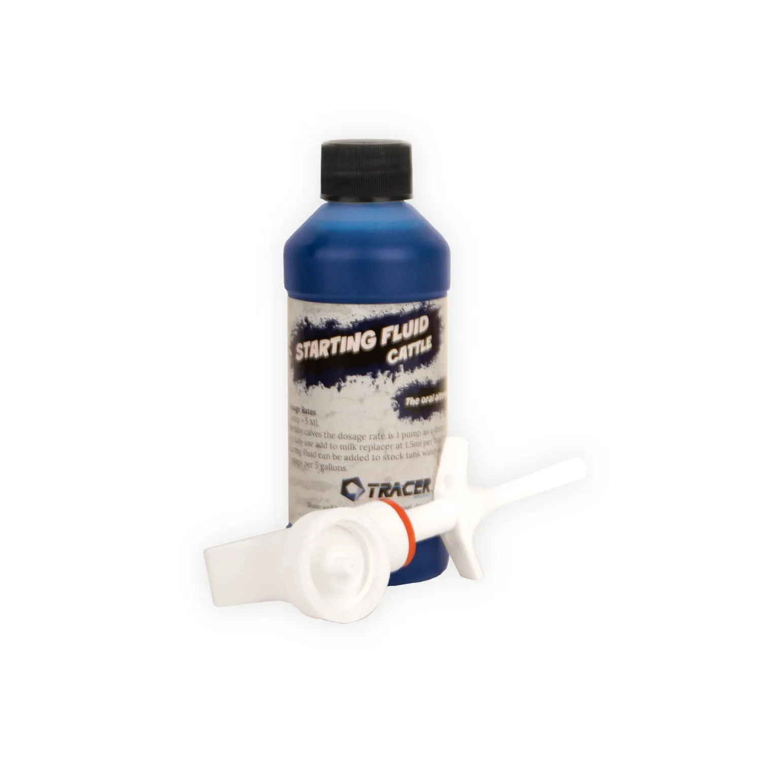 Tracer Starting Fluid Liquid Mineral Supplement for Horses, Swine, Cattle, Goats