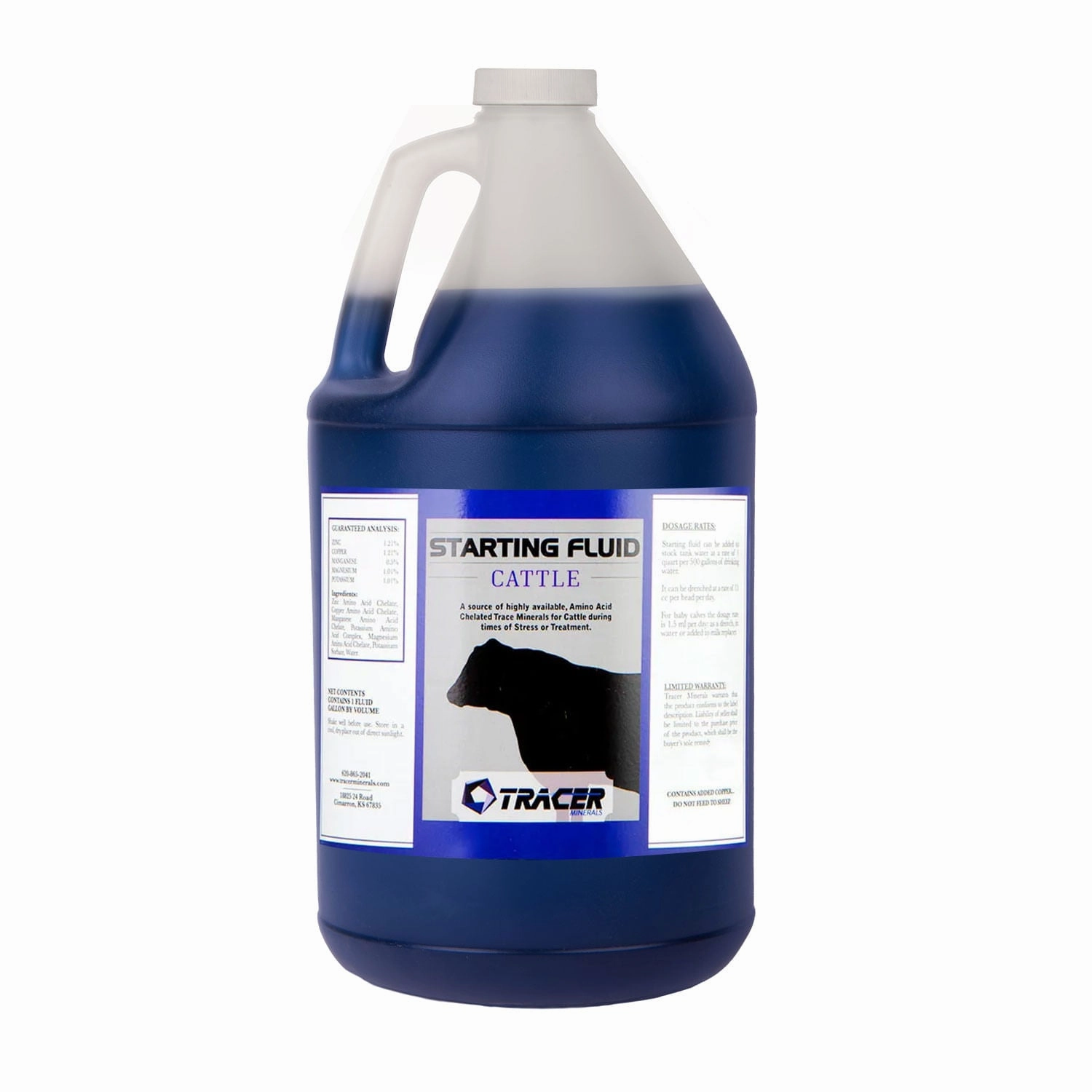 Tracer Starting Fluid Liquid Mineral Supplement for Horses, Swine, Cattle, Goats