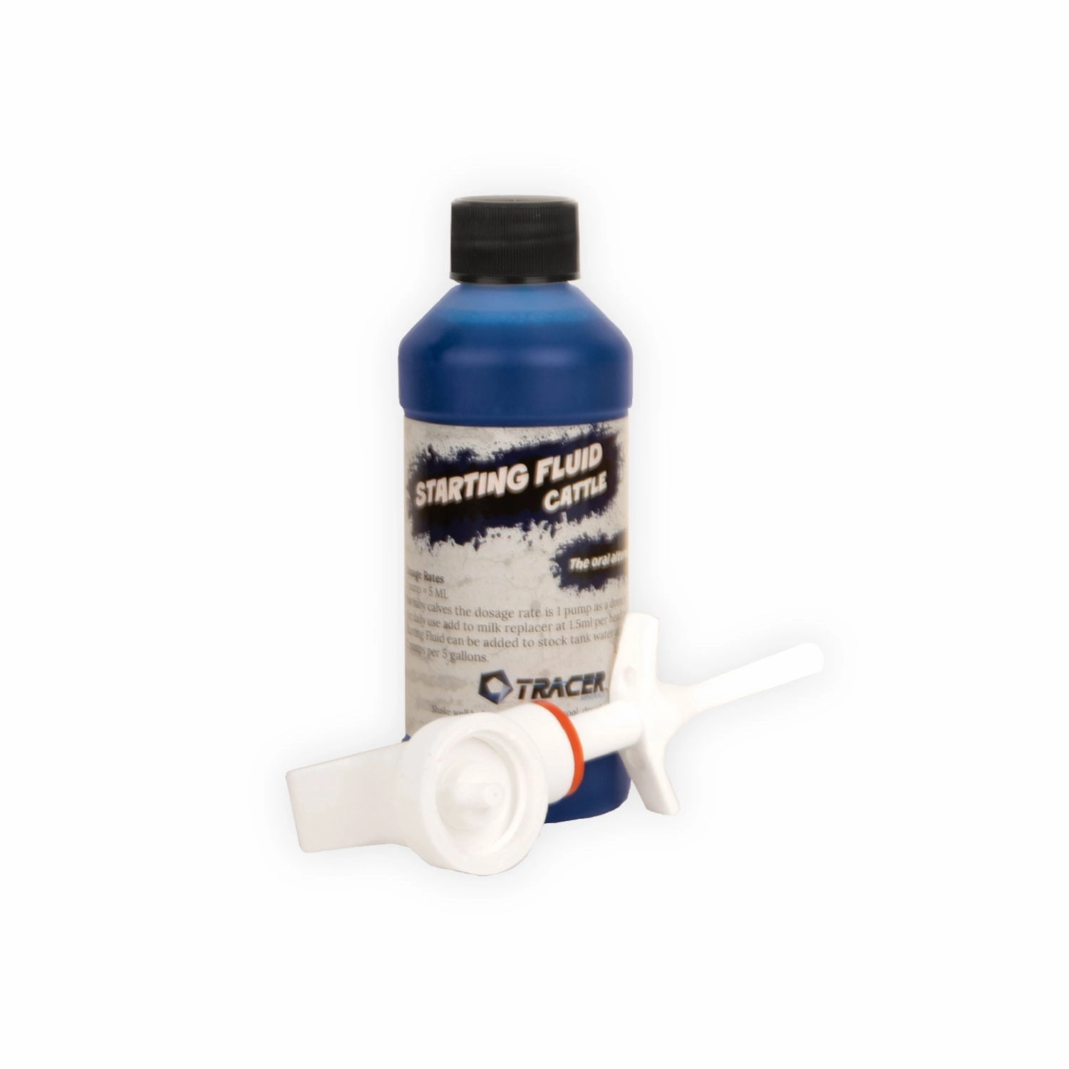 Tracer Starting Fluid Liquid Mineral Supplement for Horses, Swine, Cattle, Goats