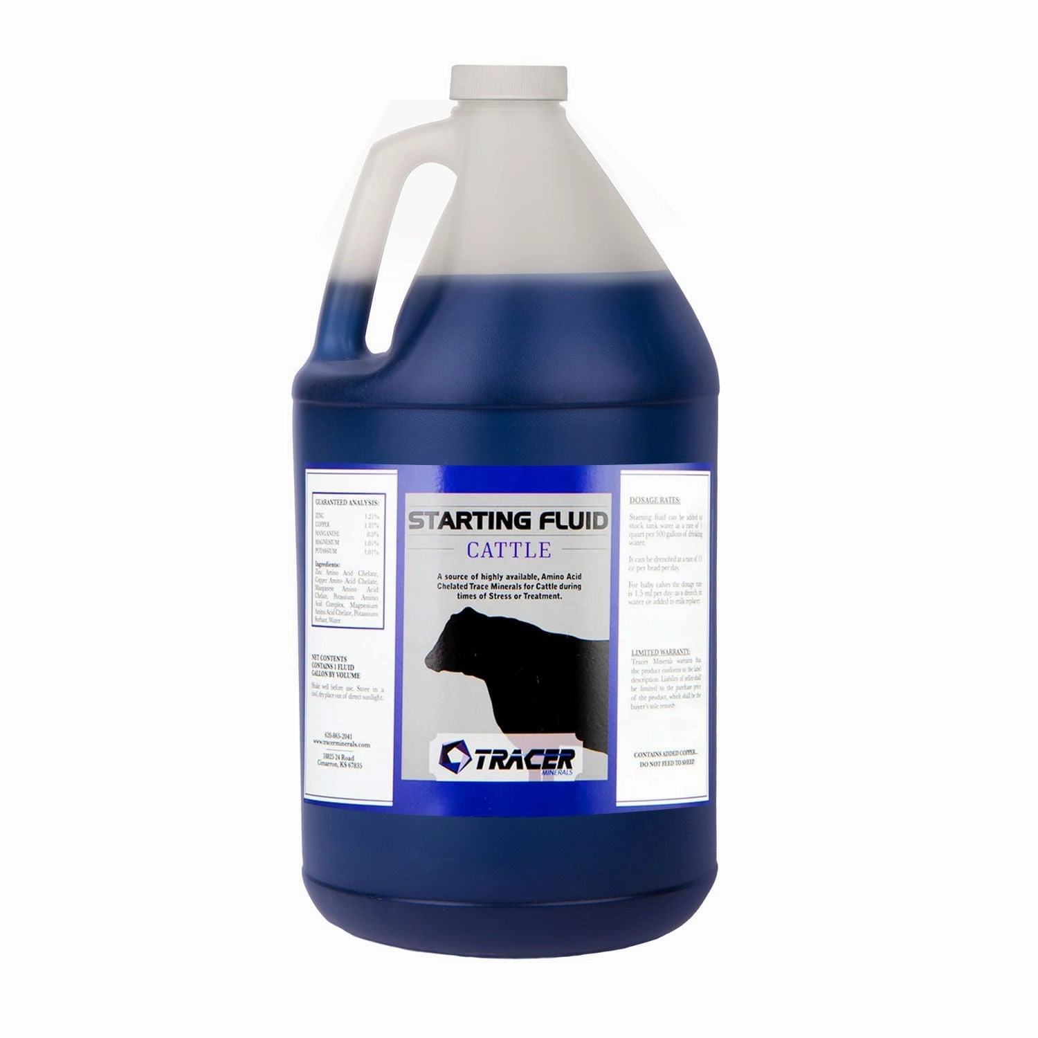 Tracer Starting Fluid Liquid Mineral Supplement for Horses, Swine, Cattle, Goats