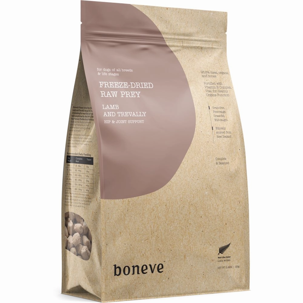 TRIAL SPECIAL $7 OFF: Boneve Grain-Free Freeze-Dried Raw Dog Food 100g