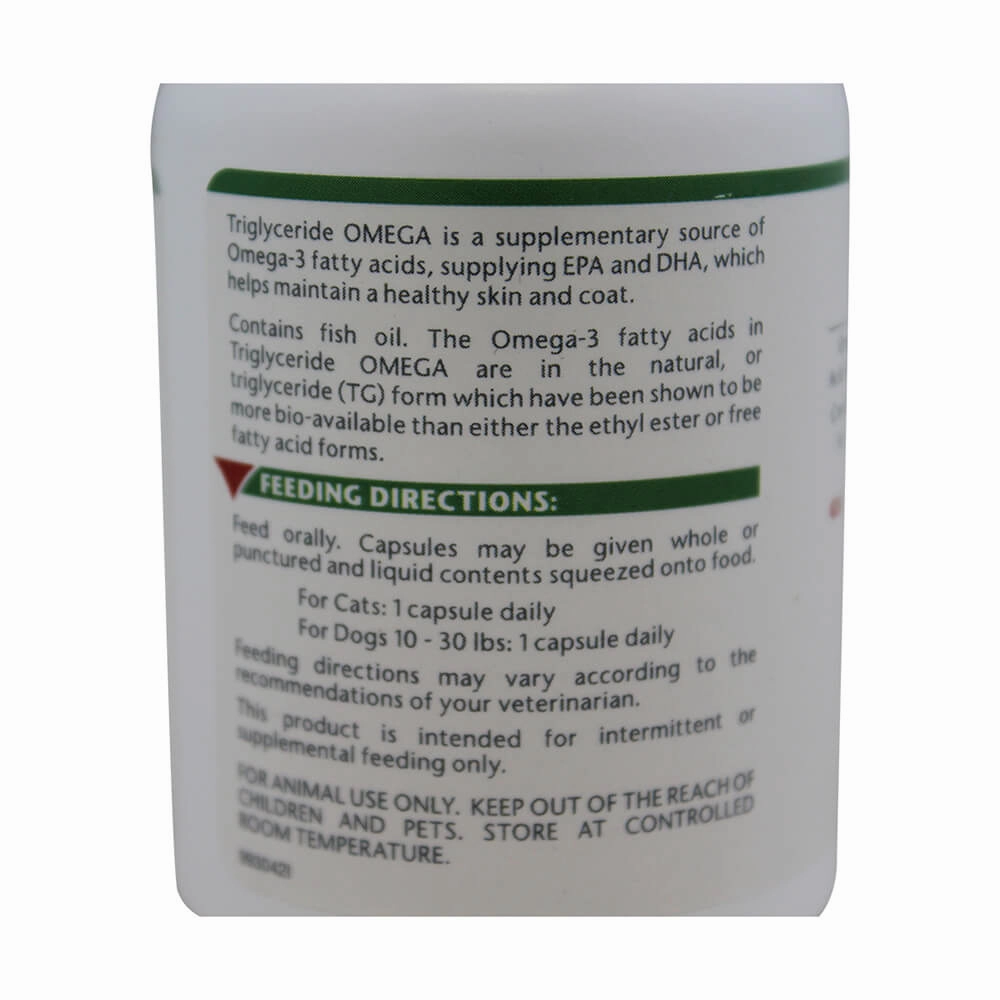 Triglyceride Omega for Small Dogs and Cats, 60 ct