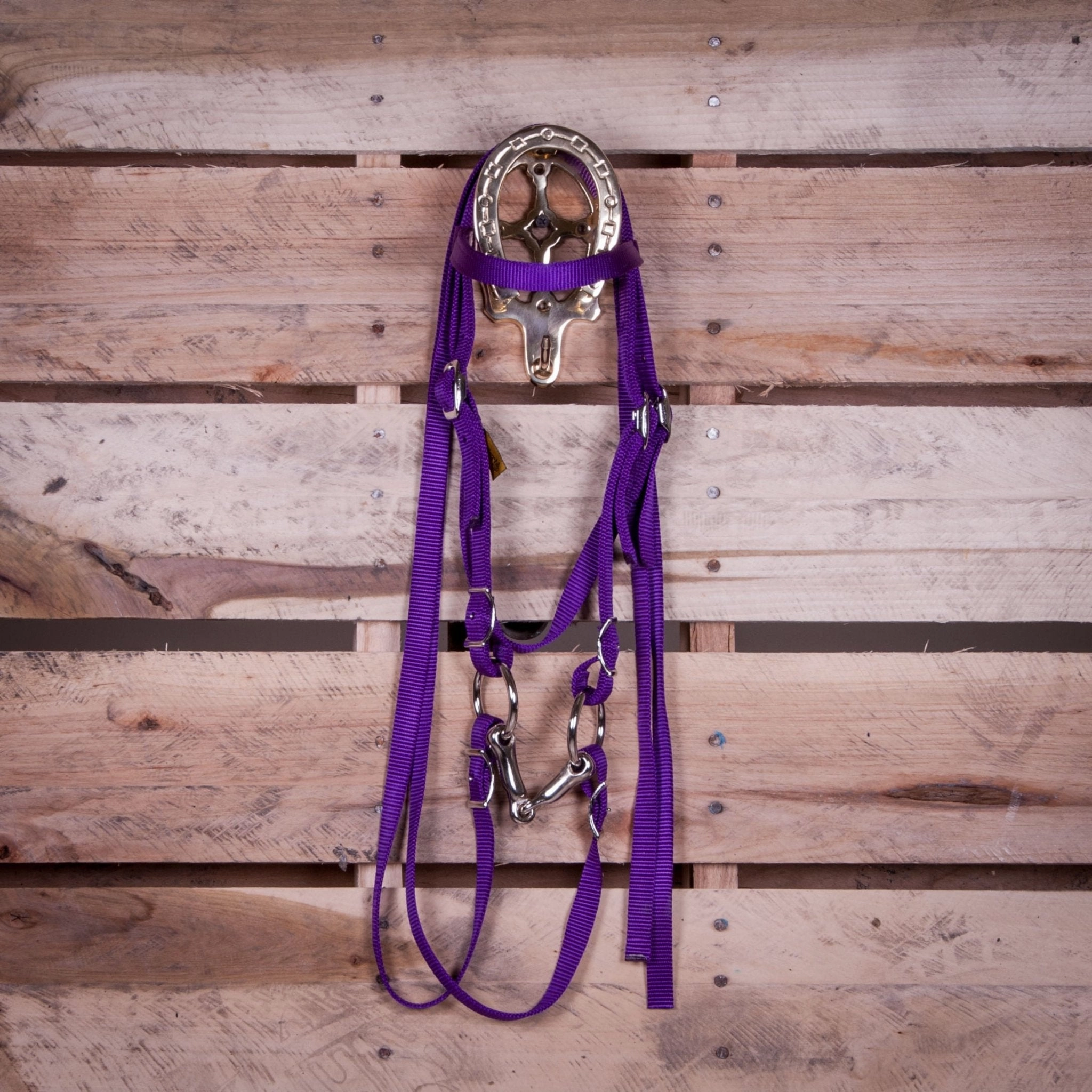 Triple E Miniature Nylon Headstall with Bit & Reins