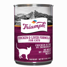 Triumph Chicken & Liver Canned Cat Food cat supplies cat house cat tree cat feeder cat collar