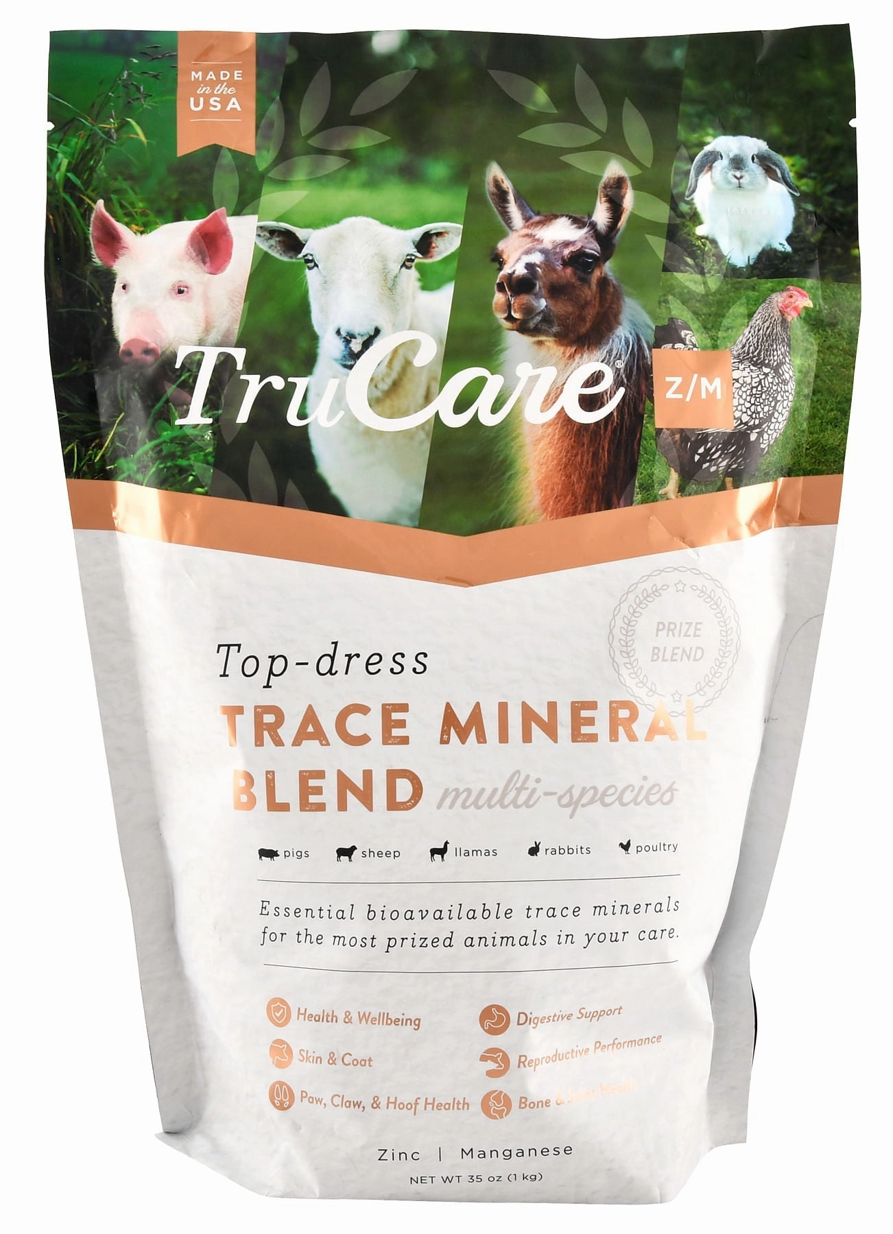 TruCare Z/M Top Dress Trace Mineral Blend for Multi Species, 35 oz chicken supplies backyard chicken coop accessories poultry food chicken vitamins