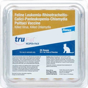 TruFel HC2PCh-FeLV Cat Vaccine, 25 Doses cat beds cat scratching post cat shampoo cat tunnel cat brush