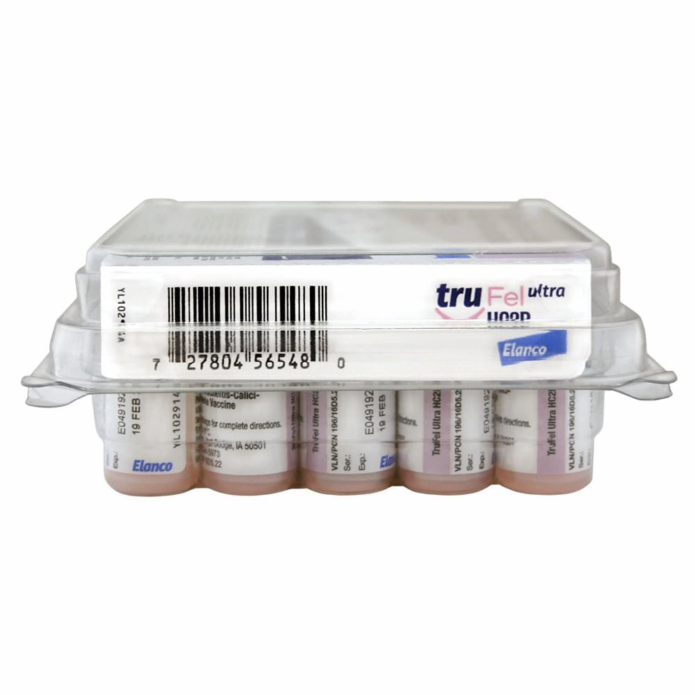 TruFel Ultra HC2P Cat Vaccine, 25 x 0.5 mL Vials