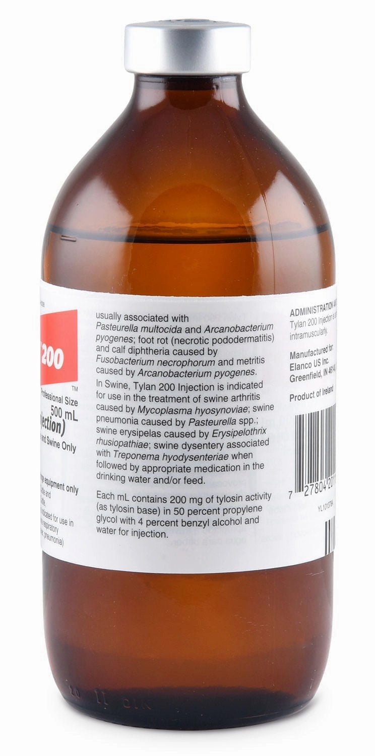 Tylan 200 Injection, 500 mL