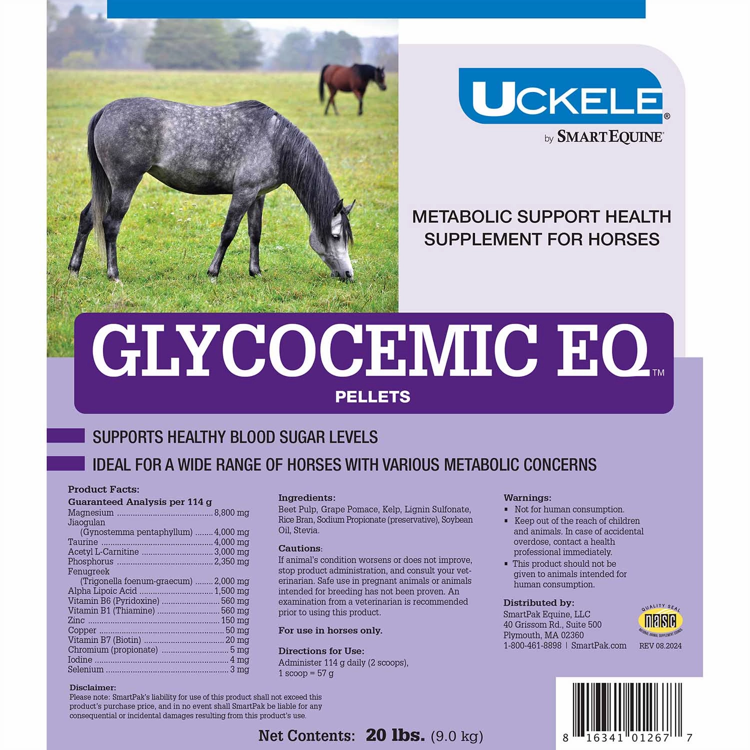 Uckele Glycocemic EQ Pellets - Metabolic Support for Horses