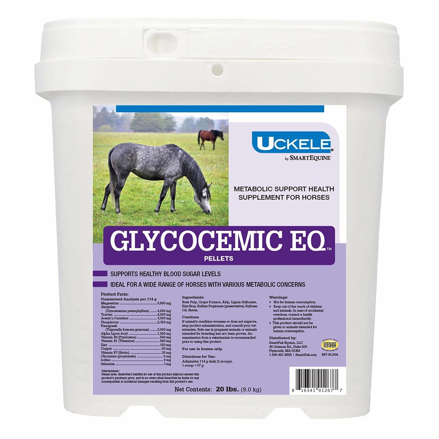 Uckele Glycocemic EQ Pellets - Metabolic Support for Horses poultry remedies poultry supplement goat vitamins sheep probiotics animal health boost