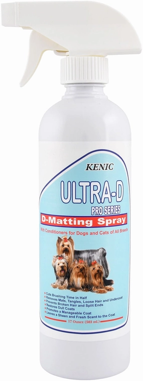 Ultra-D Pro Series D-Matting Spray cat beds cat scratching post cat shampoo cat tunnel cat brush