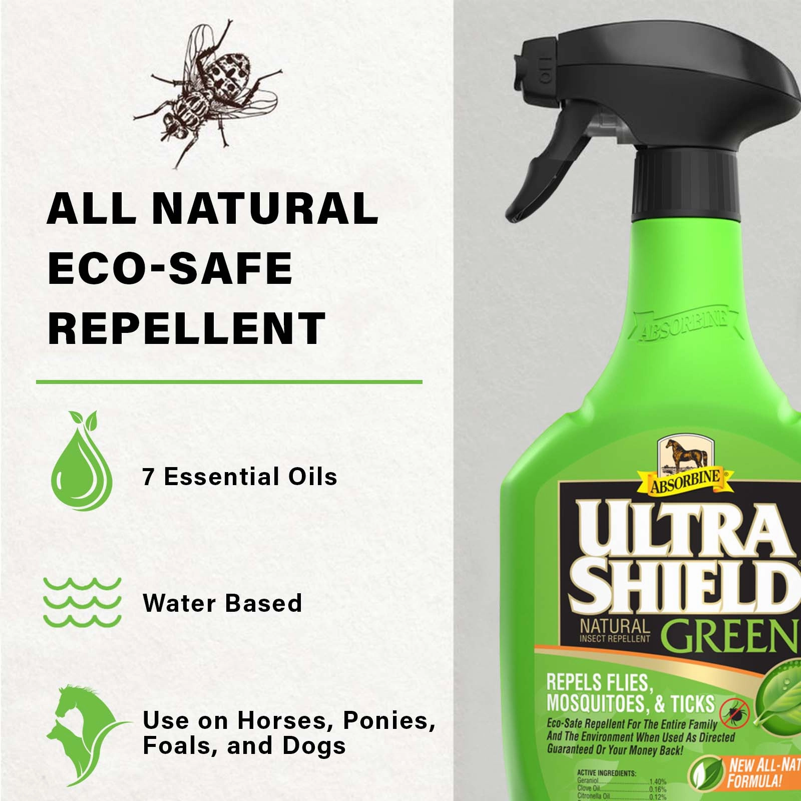 UltraShield Green Natural Fly Repellent