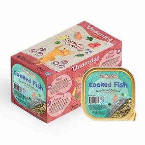 Underdog Cooked Fish Complete & Balanced Frozen Dog Food 1.2kg dog sweater dog tuxedo dog dress holiday dog outfit dog birthday shirt
