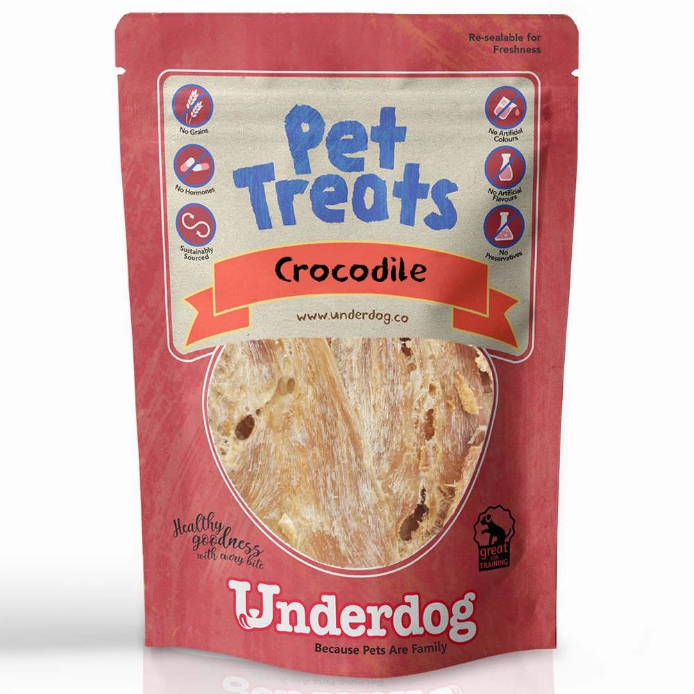 Underdog Crocodile Air Dried Dog Treats 60g dog sweater dog tuxedo dog dress holiday dog outfit dog birthday shirt