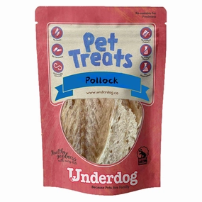 Underdog Pollock Fish Air Dried Dog Treats 80g dog sweater dog tuxedo dog dress holiday dog outfit dog birthday shirt