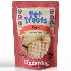 Underdog Pork Air Dried Dog Treats 80g dog sweater dog tuxedo dog dress holiday dog outfit dog birthday shirt