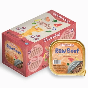 Underdog Raw Beef Complete & Balanced Frozen Dog Food 1.2kg dog sweater dog tuxedo dog dress holiday dog outfit dog birthday shirt
