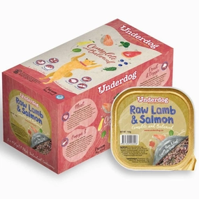 Underdog Raw Lamb & Salmon Complete & Balanced Frozen Dog Food 1.2kg dog sweater dog tuxedo dog dress holiday dog outfit dog birthday shirt
