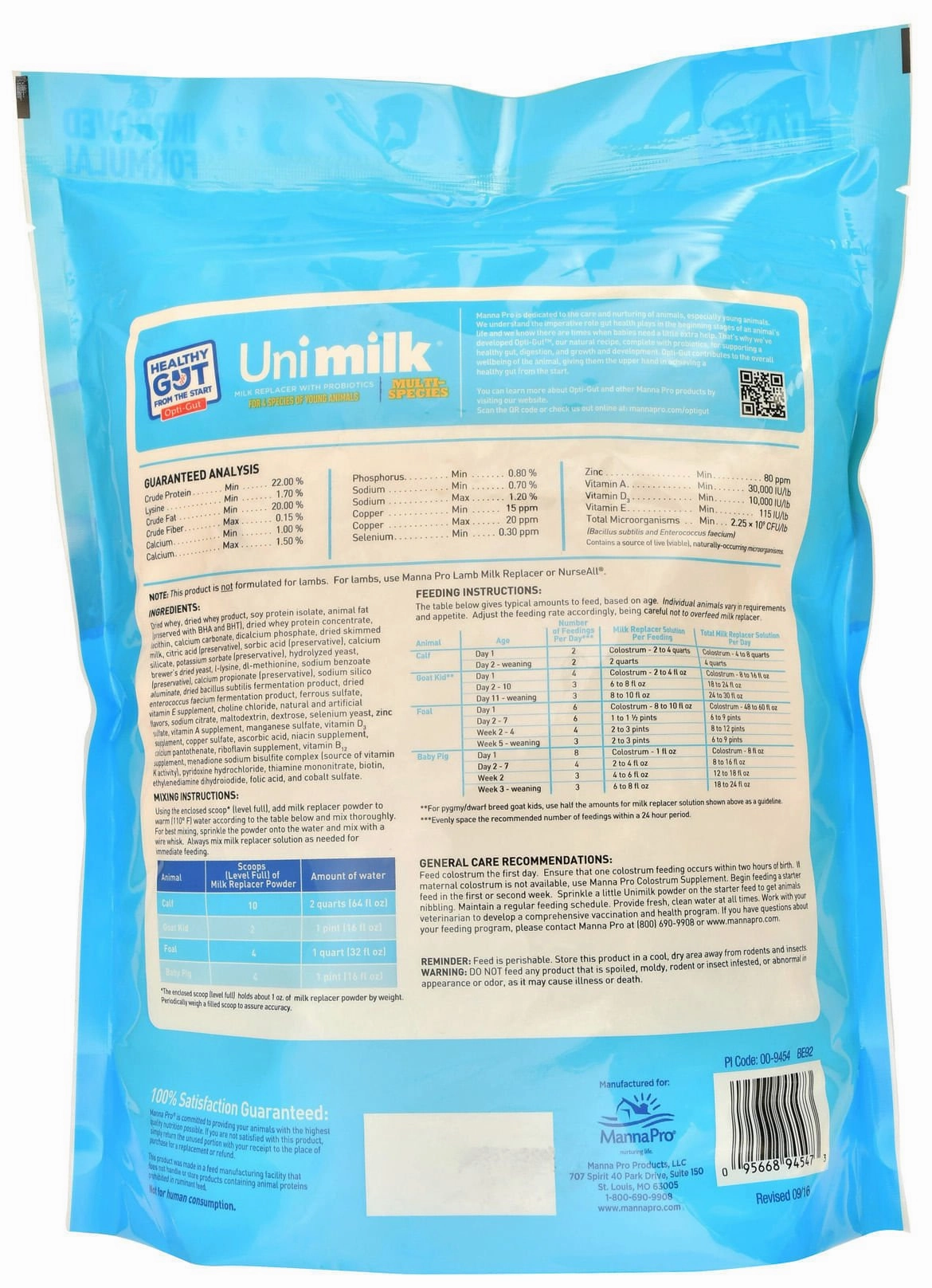 Unimilk Multi-Purpose Milk Replacer