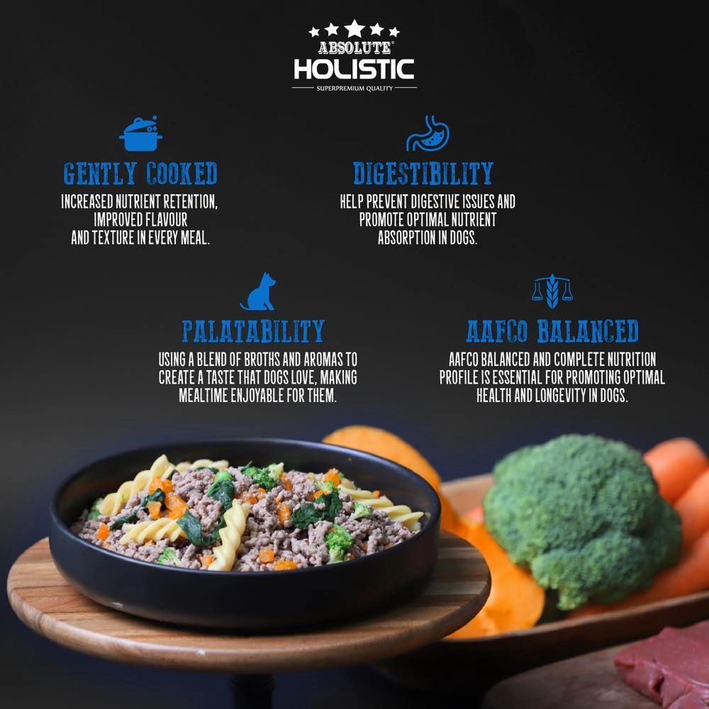 UP TO 35% OFF: Absolute Holistic Home Cooked Recipe Lamb, Peas & Spinach Wet Dog Food