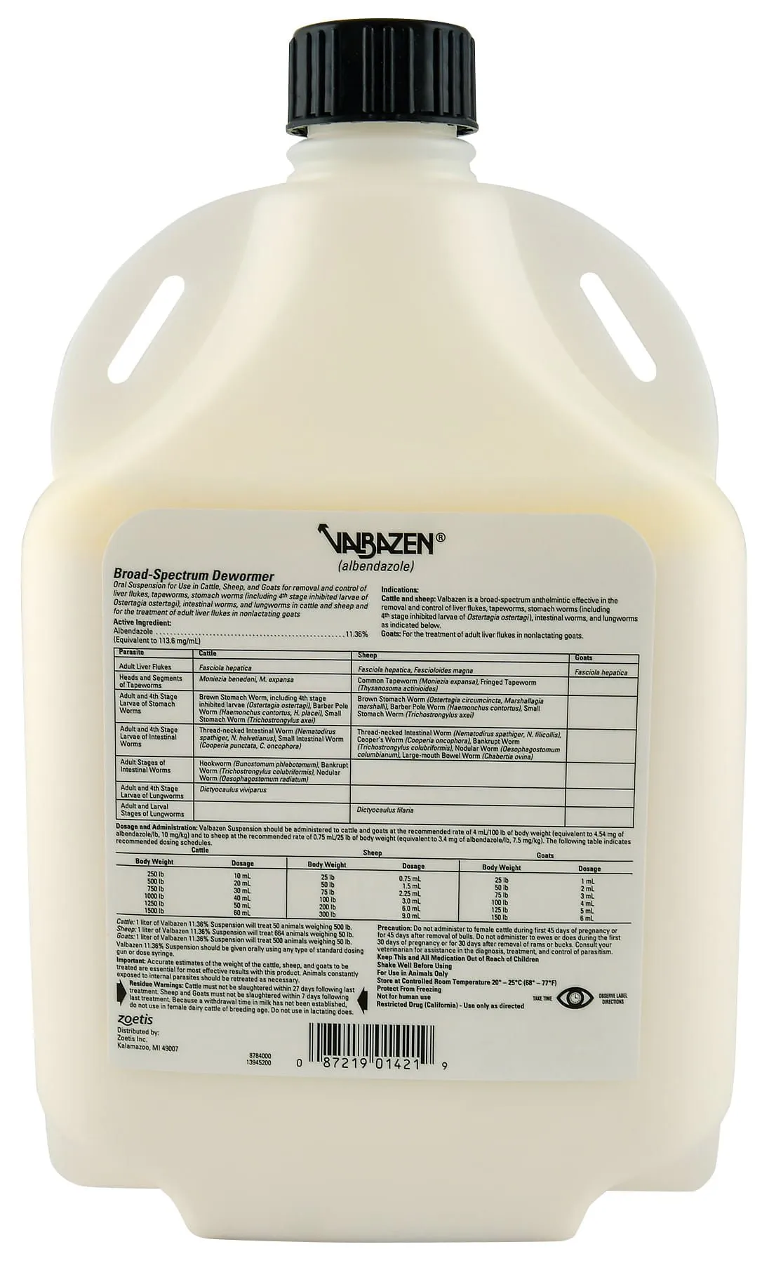 Valbazen Broad-Spectrum Oral Dewormer