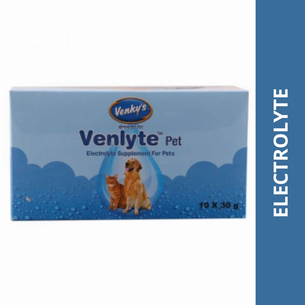 Venkys Venlyte Pet Electrolyte Supplement for Dogs and Cats (30g)