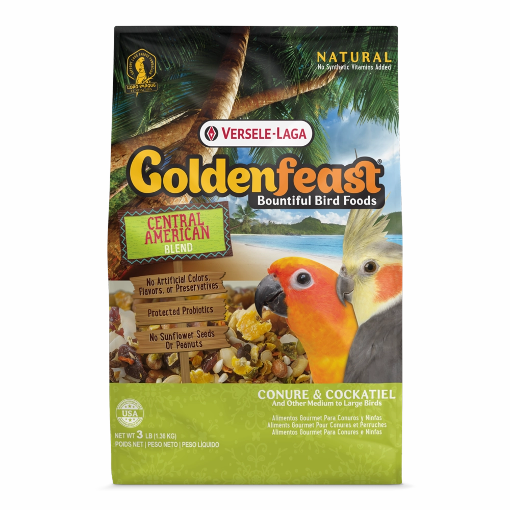 Versele-Laga Golden Feast Central American Blend for Medium to Large Birds 1.36kg cat vitamins cat digestive aid cat immune support cat joint supplement cat skin supplement