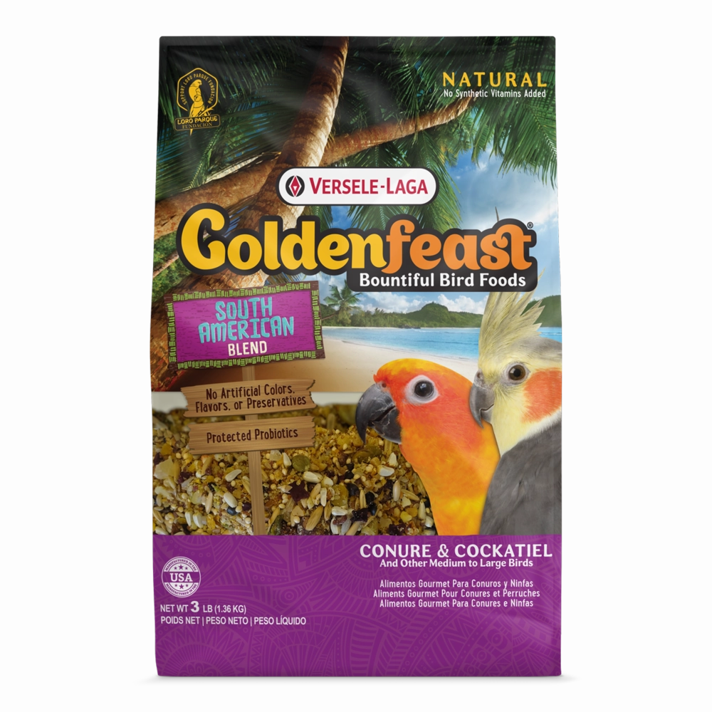 Versele-Laga Golden Feast South American Blend for Medium to Large Birds 1.36kg cat vitamins cat digestive aid cat immune support cat joint supplement cat skin supplement